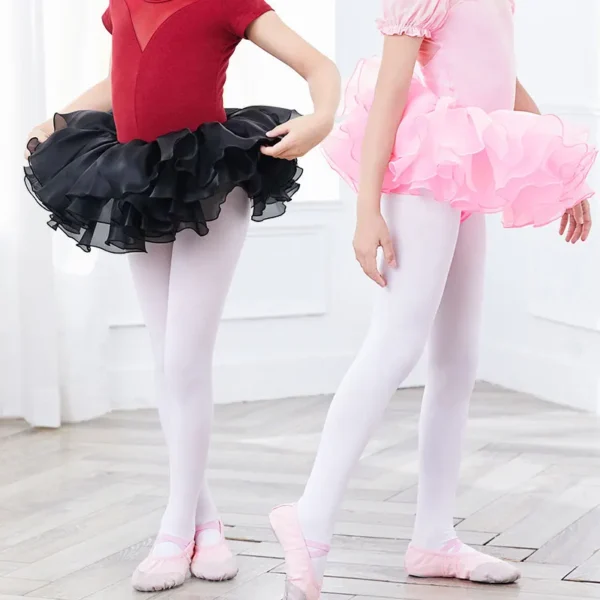 Ballet Skirt Girls Tutu Skirt Kids Ballet Tutu Puffy Ballerina Princess Tutu Stage Wear Tutu Dress Organza Pettiskirt 4