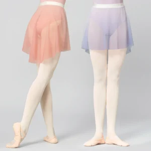 Ballet Skirt Woman Dance Skirt Transparent Mesh Skirts Adults Short Skirt For Dancing Irregular Skirt 1